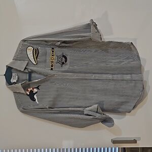 Vintage Striped Button Down Shirt